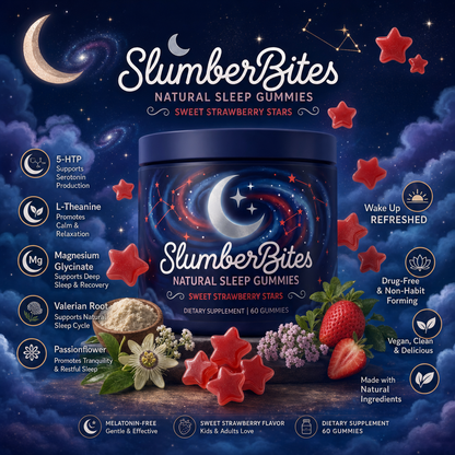 SlumberBites Star Gummies Melatonin-Free Sleep Support